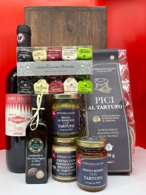 Geschenkbox Trüffel - Rotwein - Toskana